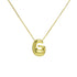 Bubble Letter Pendant Necklace in Stainless Steel – Trendy Minimalist Initial Jewelry for Everyday Style
