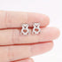 Cute Bear Heart Stud Earrings for Women 316 Stainless Steel Animal Earrings Minimalist Daily Jewelry