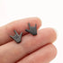 Love Hand Gesture Stud Earrings for Women Stainless Steel Minimalist Sign Language Jewelry Gift