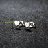 Minimalist Heart Stud Earrings – Stainless Steel Korean Style Earrings for Women, Cute Everyday Jewelry