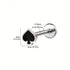 Poker Card Cartilage Stud Earrings Set – Stainless Steel Spade Club Heart Diamond Piercing Jewelry