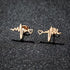 Heartbeat Stethoscope Stud Earrings – Stainless Steel Medical Heart Earrings for Nurses & Doctors