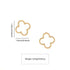 Four Leaf Clover Stud Earrings for Women Stainless Steel Flower Earrings Minimalist Lucky Jewelry Gift