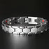 Hex Link Magnetic Bracelet with Modern Two-Tone Style