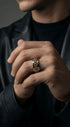 Silver Spinner Chain Ring – Stainless Steel Punk Band
