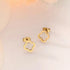 Four Leaf Clover Stud Earrings for Women Stainless Steel Flower Earrings Minimalist Lucky Jewelry Gift