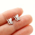 Stainless Steel LOVE Heart Stud Earrings – Cute Minimalist Letter Jewelry for Everyday Romantic Style