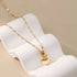 Minimalist Heart Pendant Necklace – Gold Plated Stainless Steel Dainty Necklace for Women, Everyday Jewelry