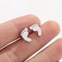 Tiny Footprint Stud Earrings – Stainless Steel Cute Baby Feet Earrings for Women, Minimalist Jewelry