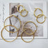 Gold Hoop Earrings for Women Hypoallergenic Round Hoop Earrings Minimalist Statement Jewelry