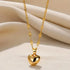 Minimalist Heart Pendant Necklace – Gold Plated Stainless Steel Dainty Necklace for Women, Everyday Jewelry