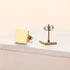 Minimalist Square Stud Earrings Set Stainless Steel Hypoallergenic Everyday Earrings for Women 3 Colors