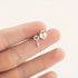 Stainless Steel Heart Lock & Key Stud Earrings – Romantic Minimalist Jewelry for Everyday Style and Gifting
