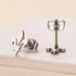 Fleur De Lis Stud Earrings – Stainless Steel Minimalist Earrings for Women, Lightweight Everyday Jewelry