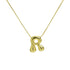 Bubble Letter Pendant Necklace in Stainless Steel – Trendy Minimalist Initial Jewelry for Everyday Style