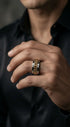 Silver Spinner Chain Ring – Stainless Steel Punk Band