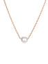 Stainless Steel Imitation Pearl Necklace – Waterproof Minimalist Design in Gold, Silver & Rose Gold Colors