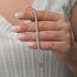 3.5mm Round CZ Classic Tennis Sterling Silver 925 Bracelet
