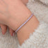 Pink Zircon Tennis Bracelet with Feminine Sparkle