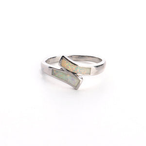 Opal Wrap Sterling Silver Ring