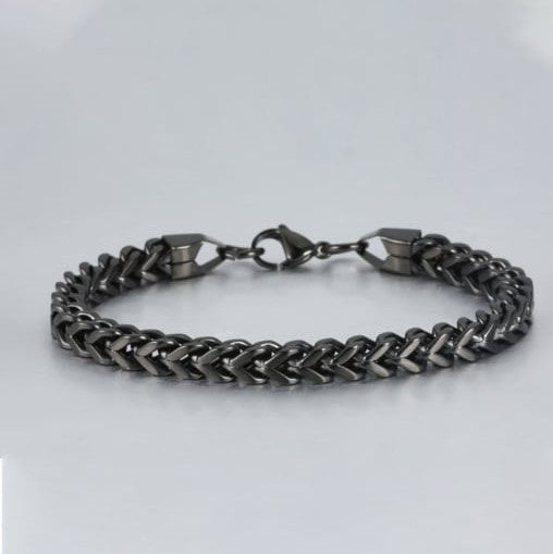 Solid Franco Link Stainless Steel Bracelet