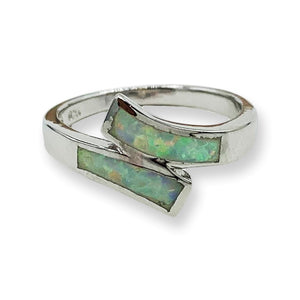 Opal Wrap Sterling Silver Ring