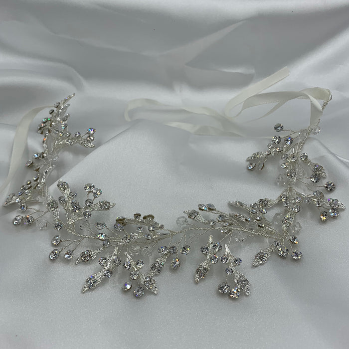 Crystal Leafy Bridal Hairband
